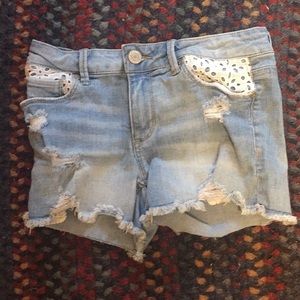 Ripped Jean shorts